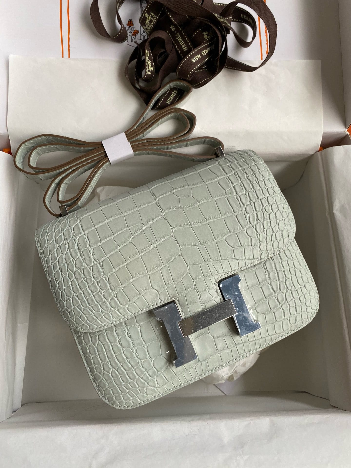 Constance croco 19cm Hermes HConCroco.1