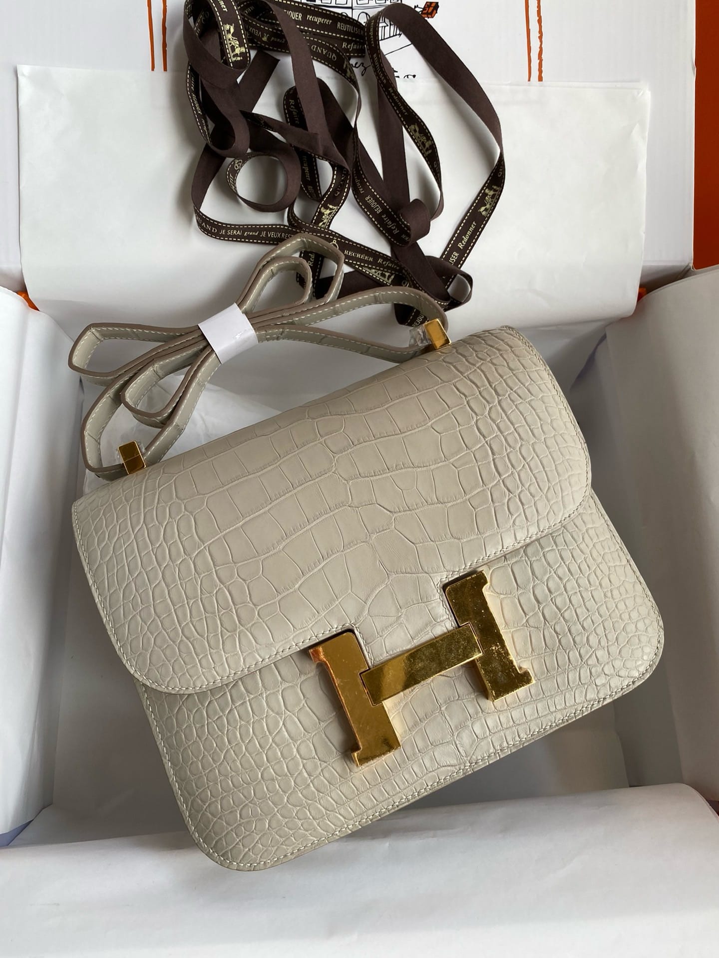 Constance croco 19cm Hermes HConCroco.2