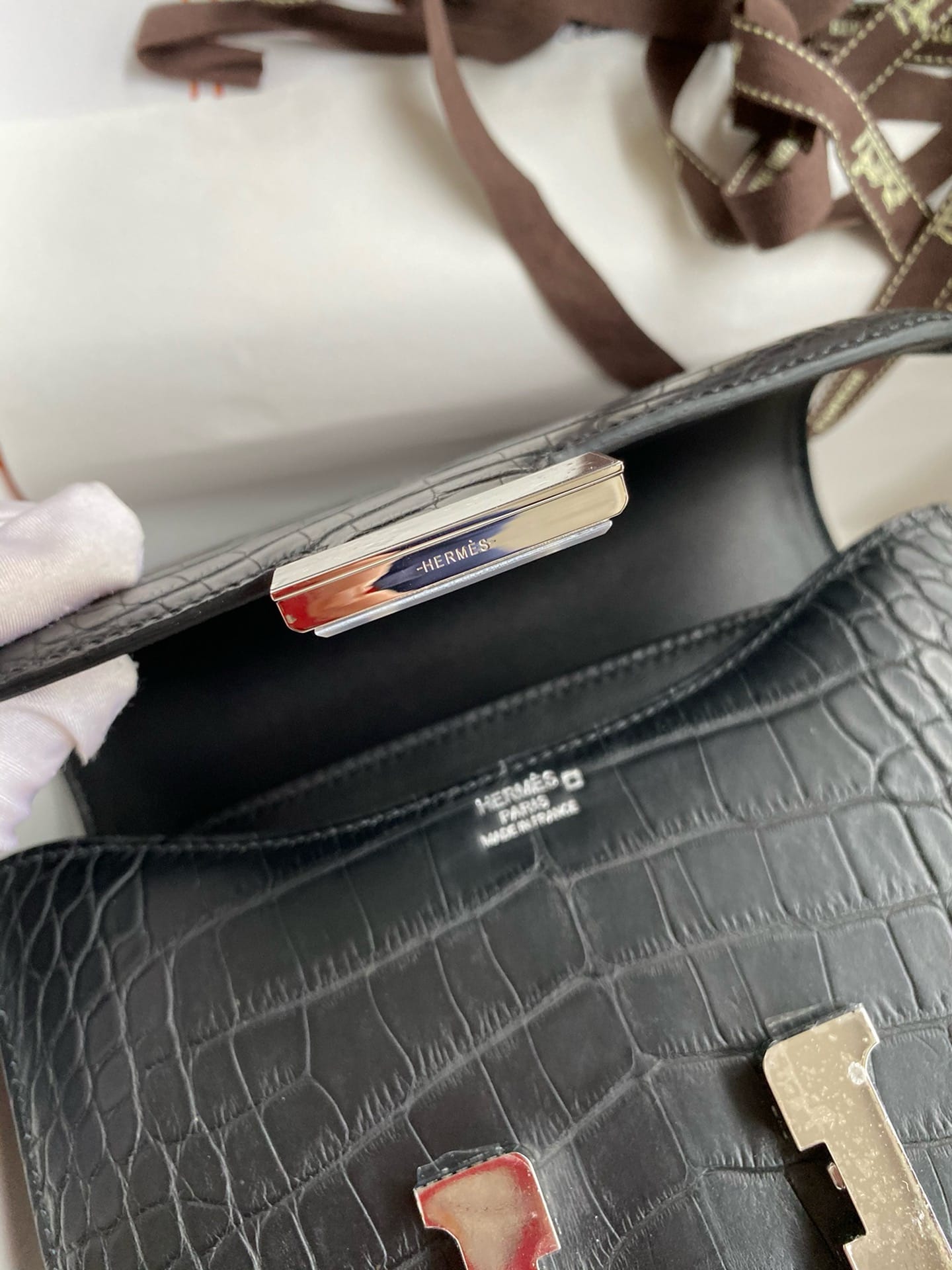 Constance croco 19cm Hermes HConCroco.6