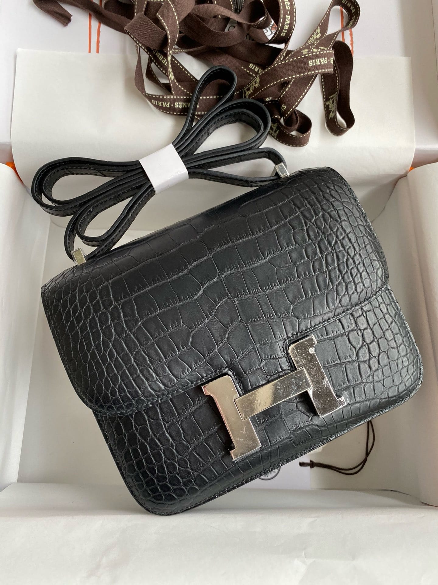 Constance croco 19cm Hermes HConCroco.6