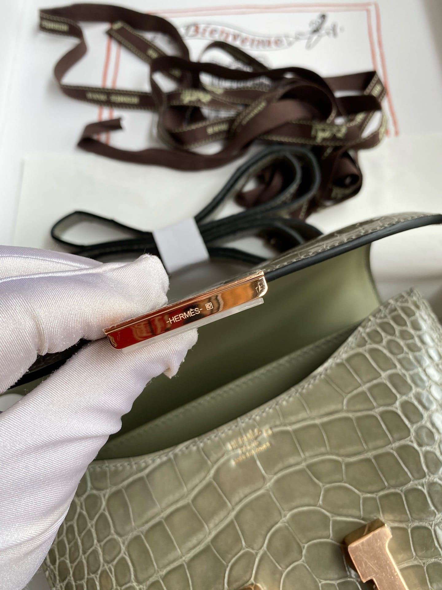 Constance croco 19cm Hermes HConCroco.13