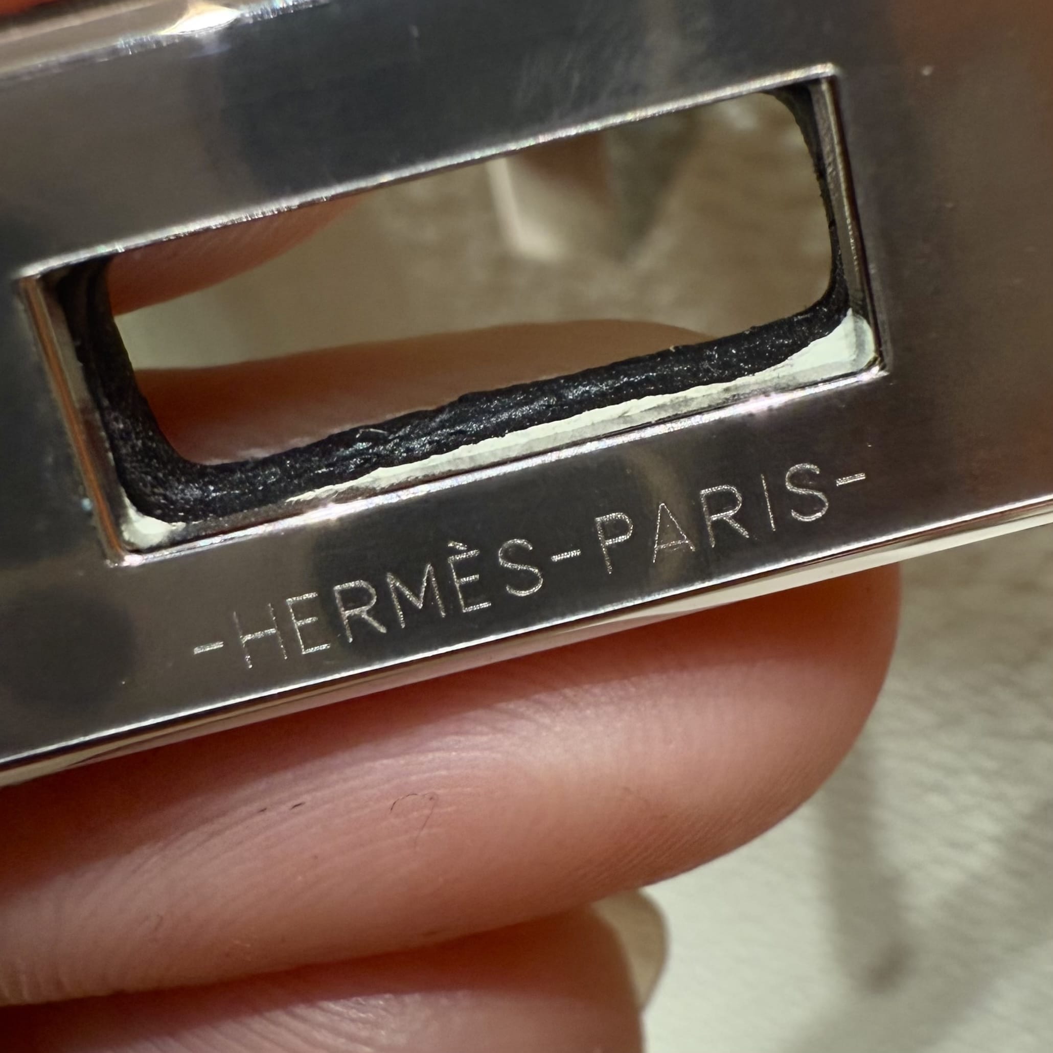 Birkin Hermes Togo 0S/Vert Fizz silver