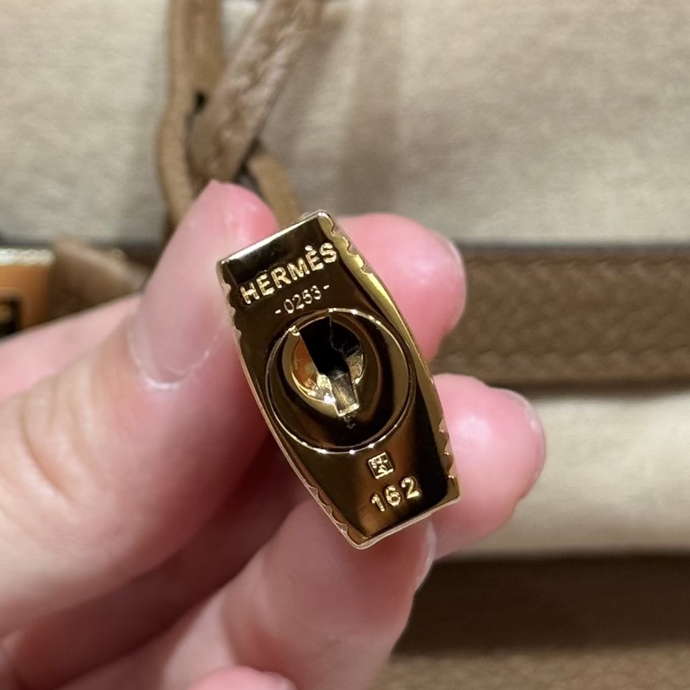 Birkin Hermes Togo 3G/Alezan gold