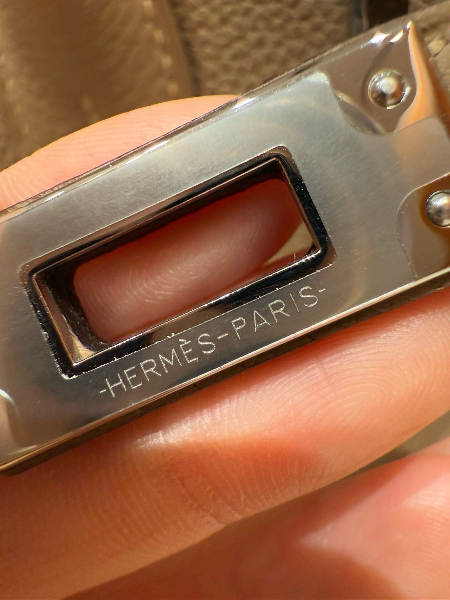 Birkin Hermes Togo DO/Beige de Weimar sliver