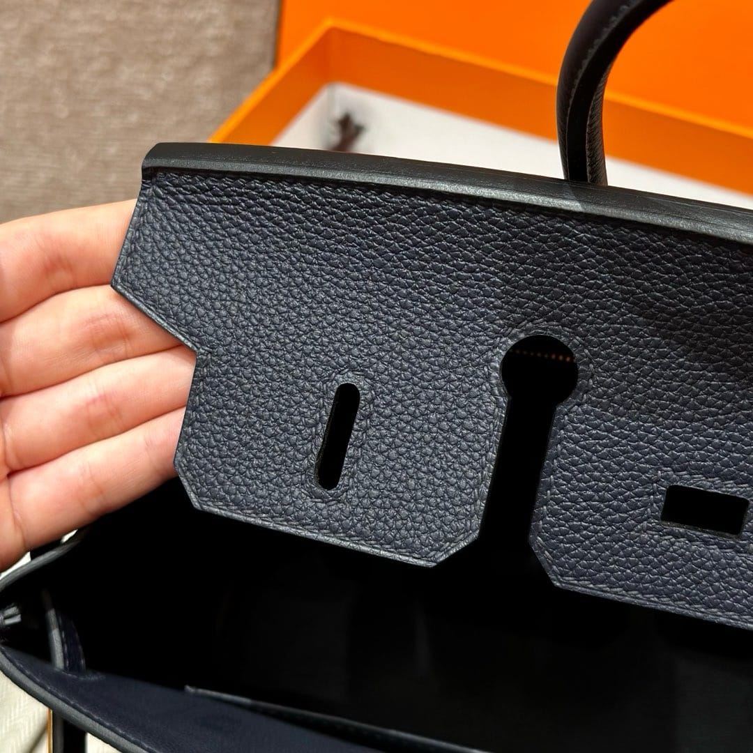 Birkin Hermes Togo 2Z/Blue nuit gold