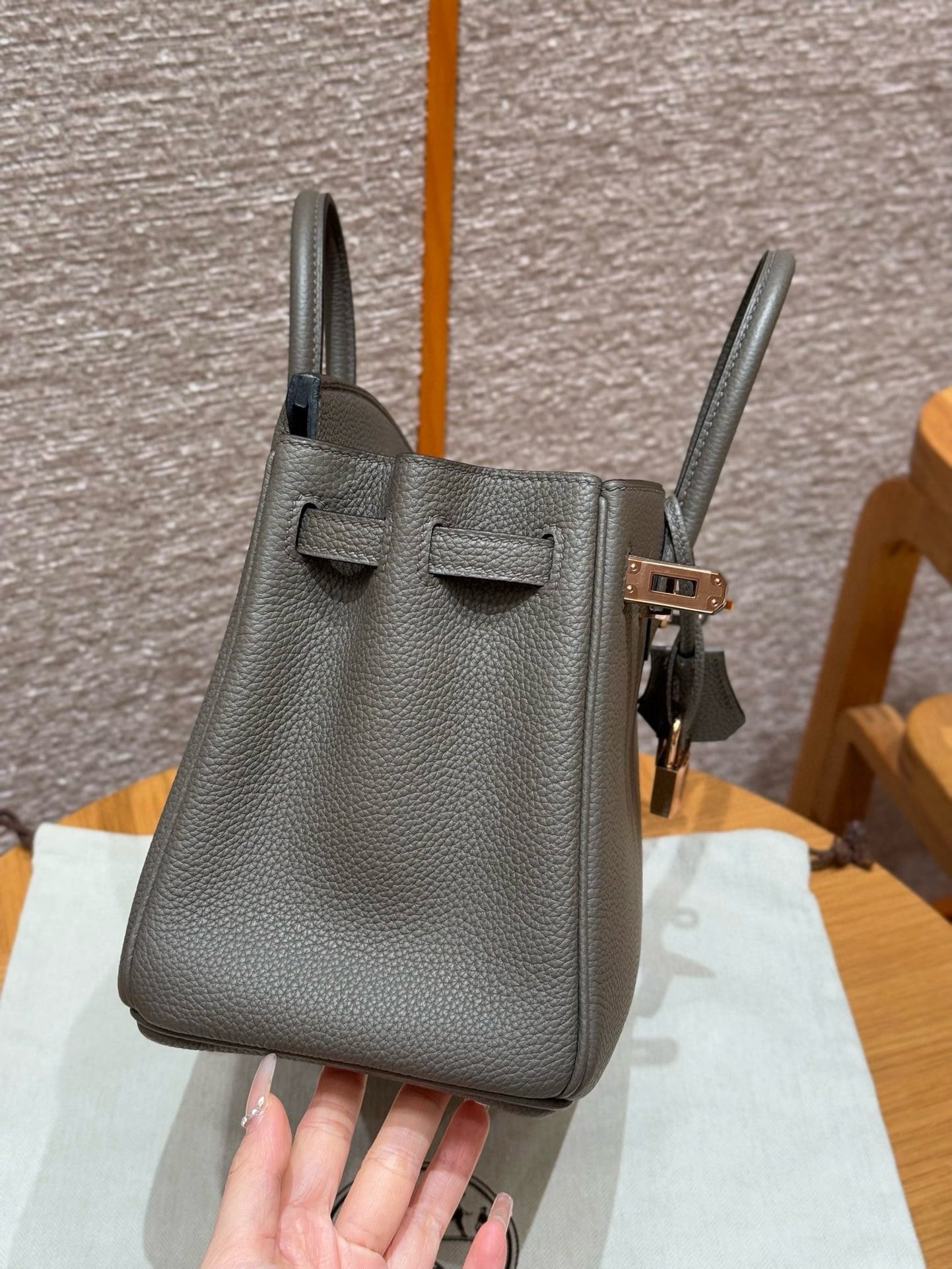 Birkin Hermes Togo 8F/Etain Rose gold