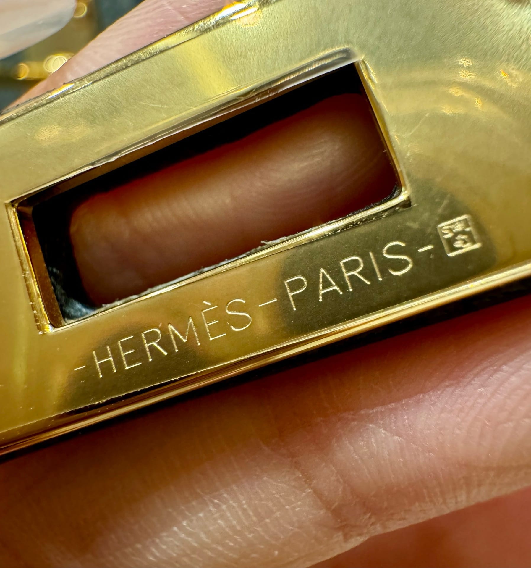 Birkin Hermes Togo 0L/Gris Meyer gold