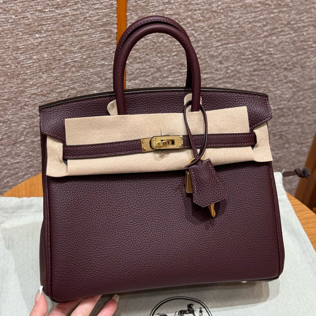 Birkin Hermes Togo 0G/Rouge seller gold