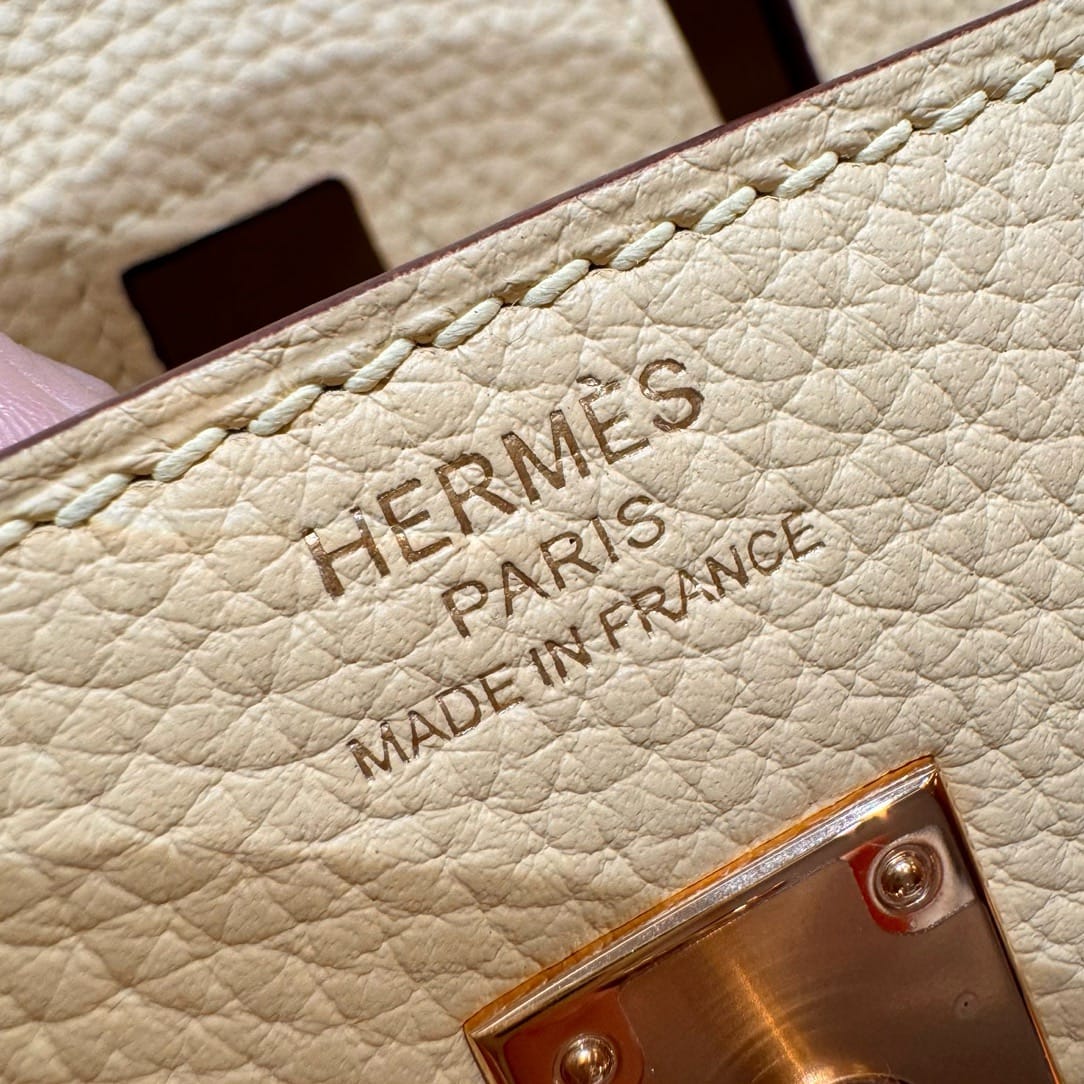 Birkin Hermes Togo 1Z/Jaune Poussin gold