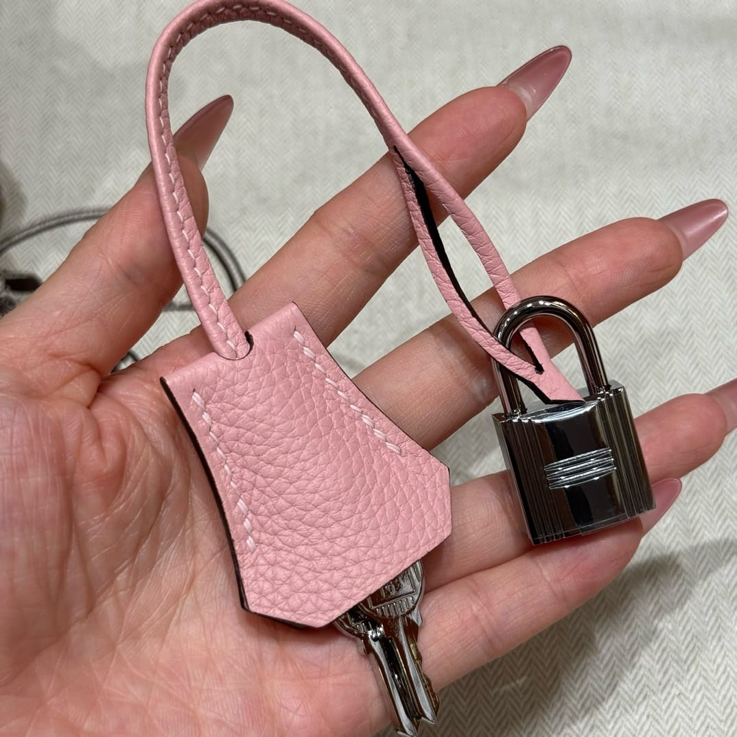 Birkin Hermes Togo i2/Nata/3Q/Rose Sakura silver