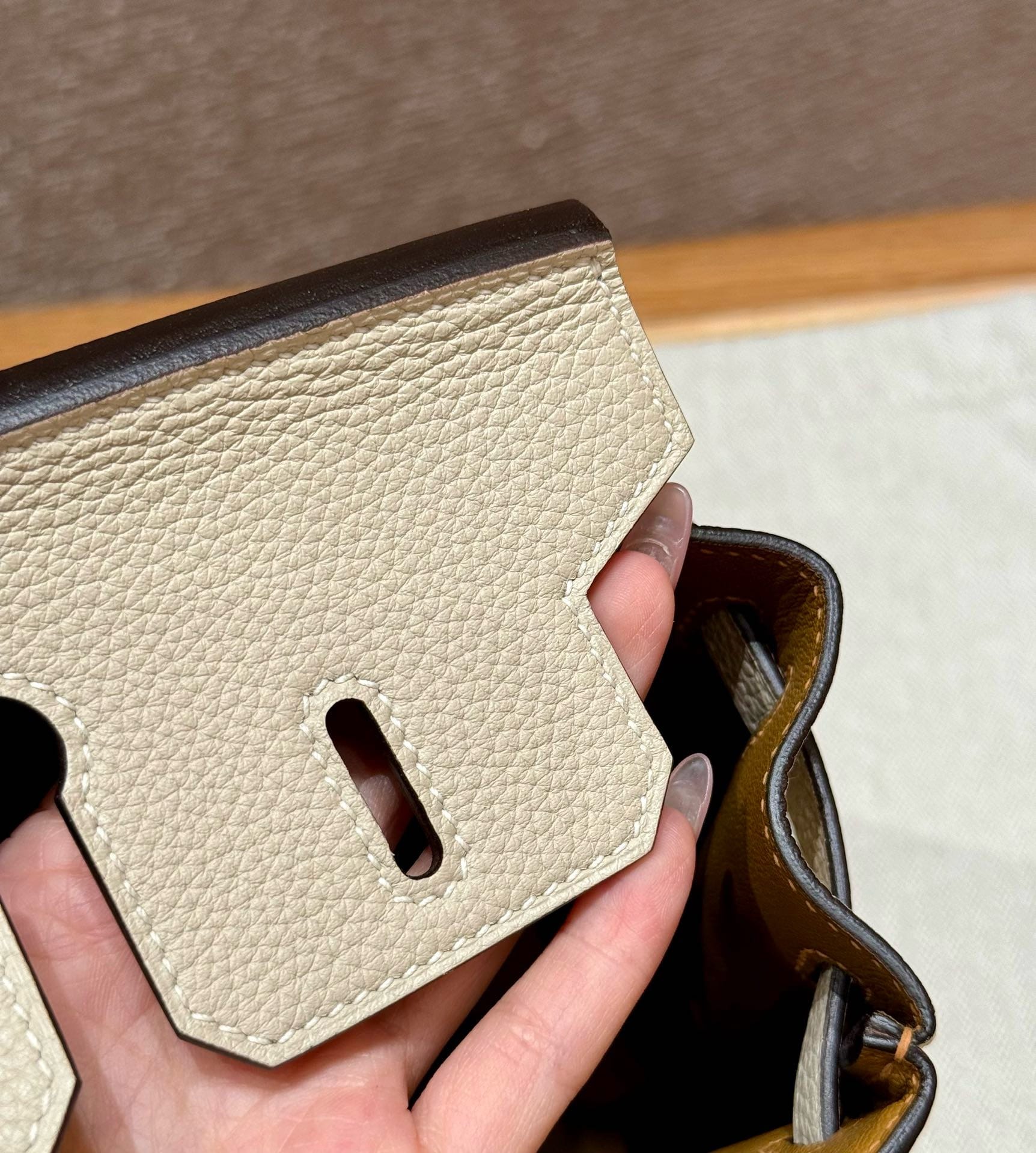 Birkin Hermes Togo i2/Nata gold