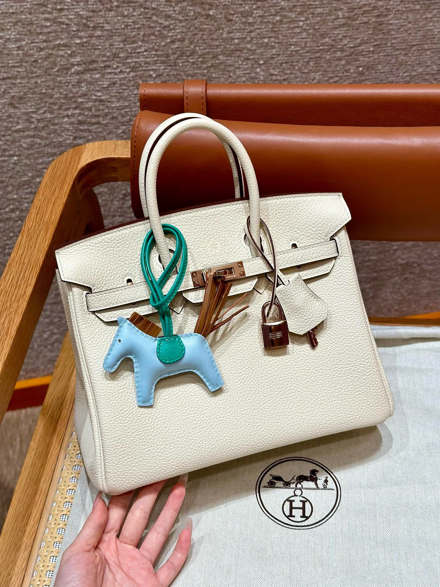 Birkin Hermes Togo i2/Nata rose gold