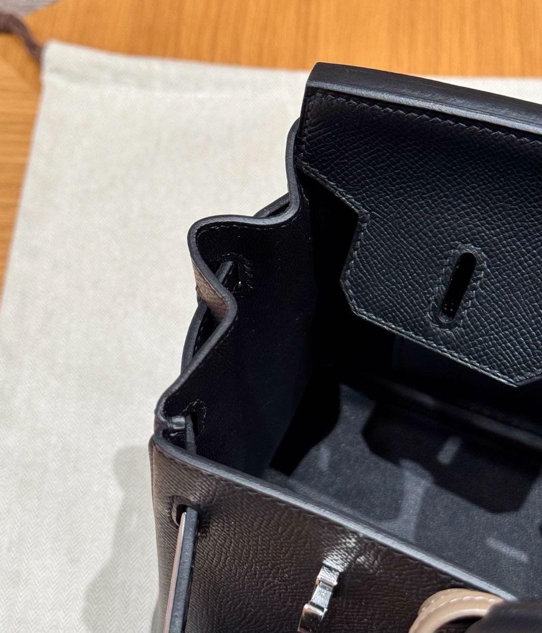 Birkin Hermes Epsom 89/noir silver