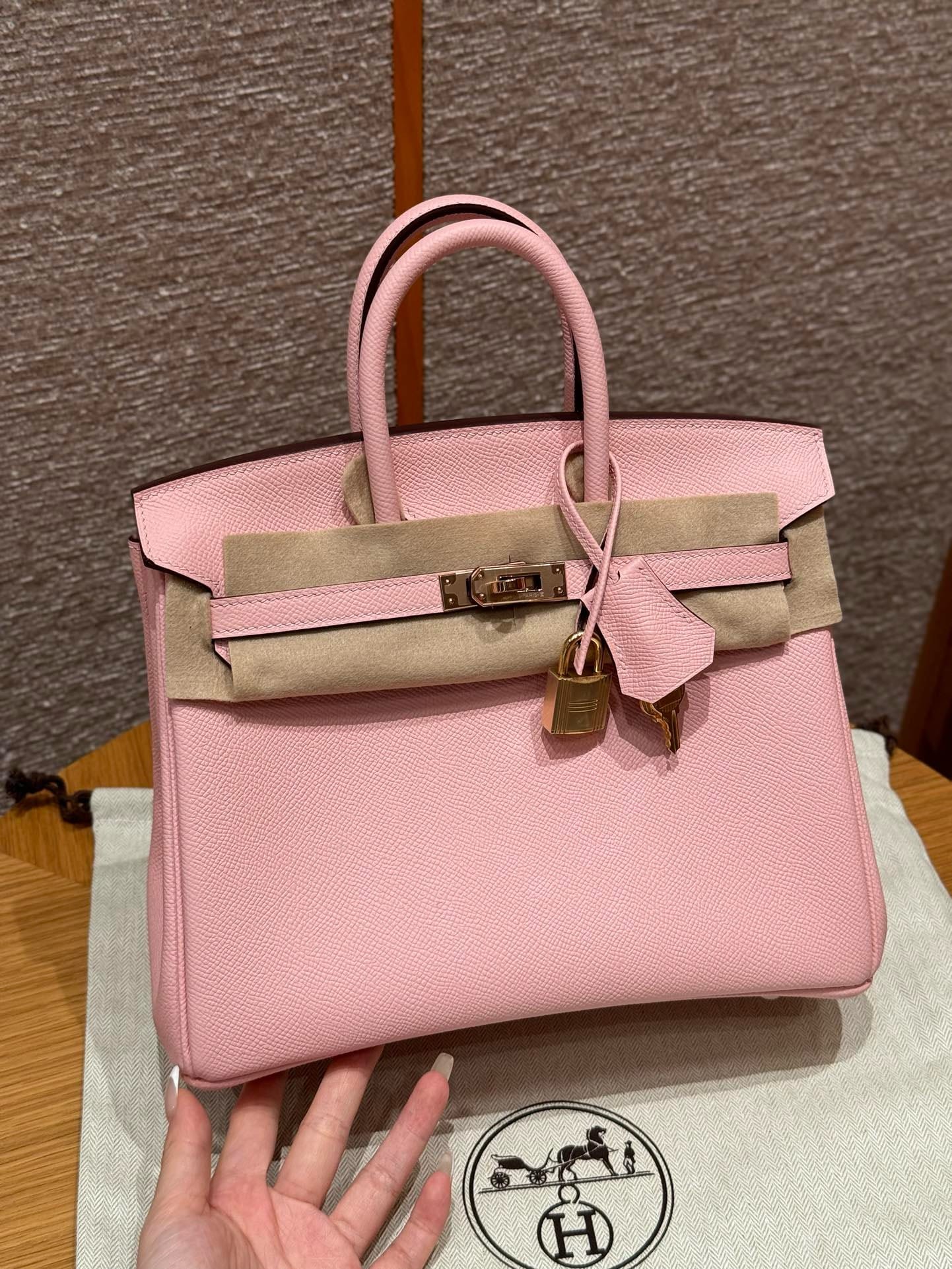 Birkin Hermes Epsom 3Q/Rose Sakura Rose gold