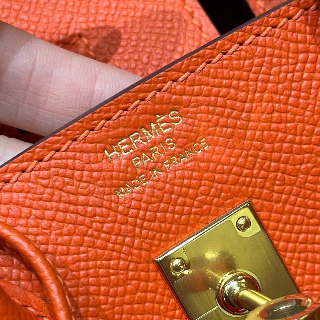 Birkin Hermes Epsom 93/Orange gold