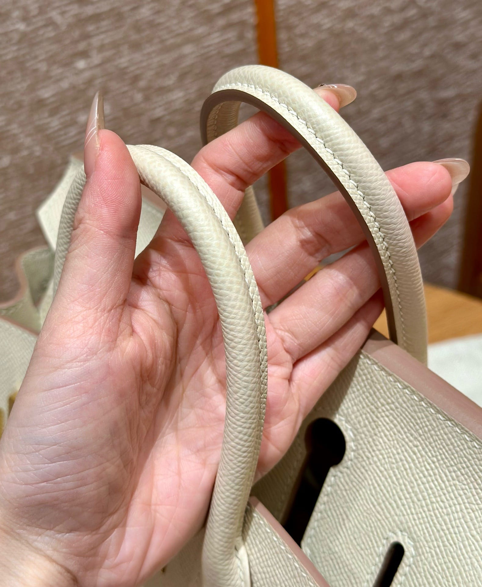 Birkin Hermes Epsom ck10/Craie gold