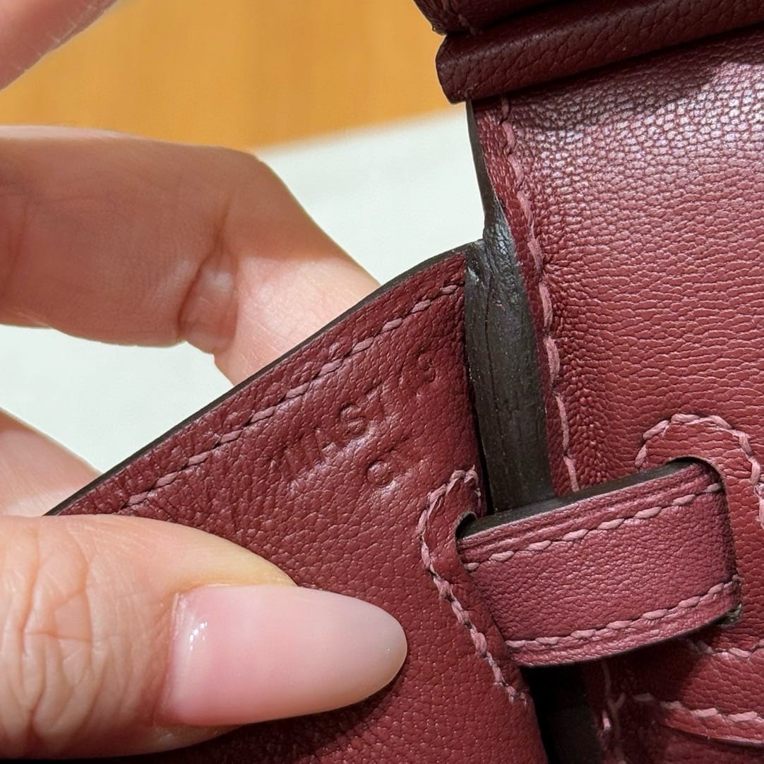 Birkin Hermes Swift 55/Rouge H gold