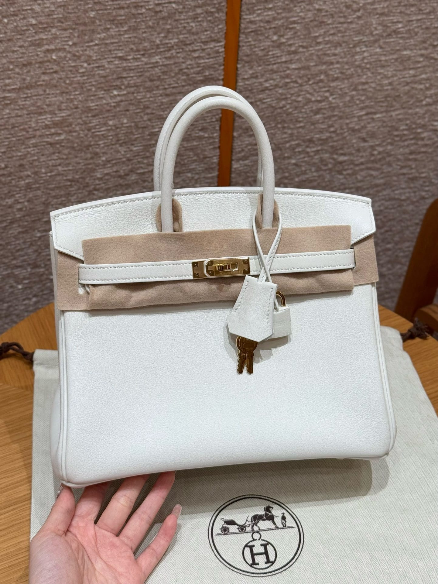 Birkin Hermes Swift 01/Blanc gold