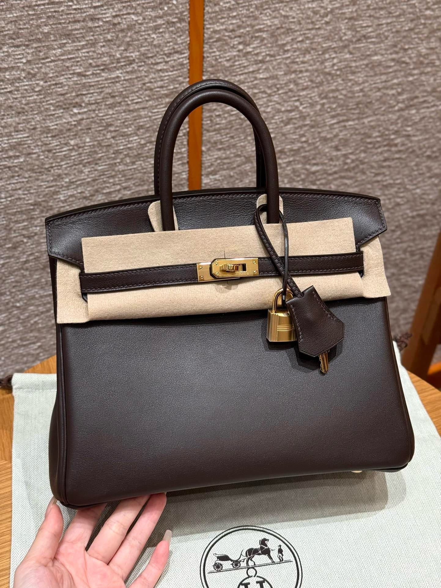 Birkin Hermes Swift 47/chocolate gold