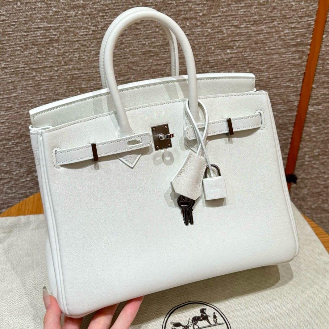 Birkin Hermes Swift 01/Blanc silver
