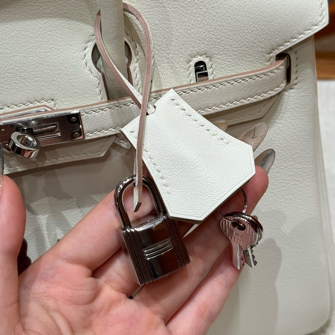 Birkin Hermes Swift 0T/Mushroom silver