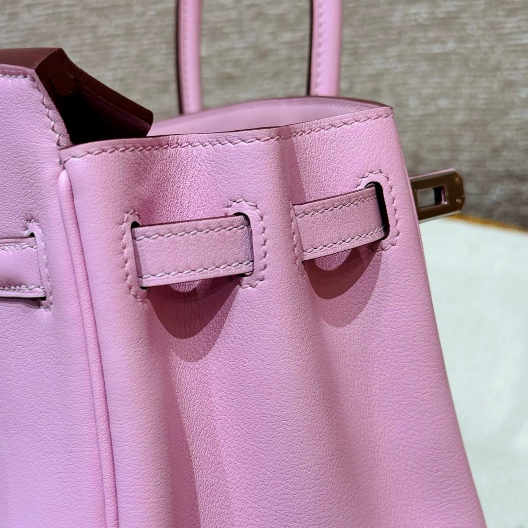 Birkin Hermes Swift x9/Mauve silver
