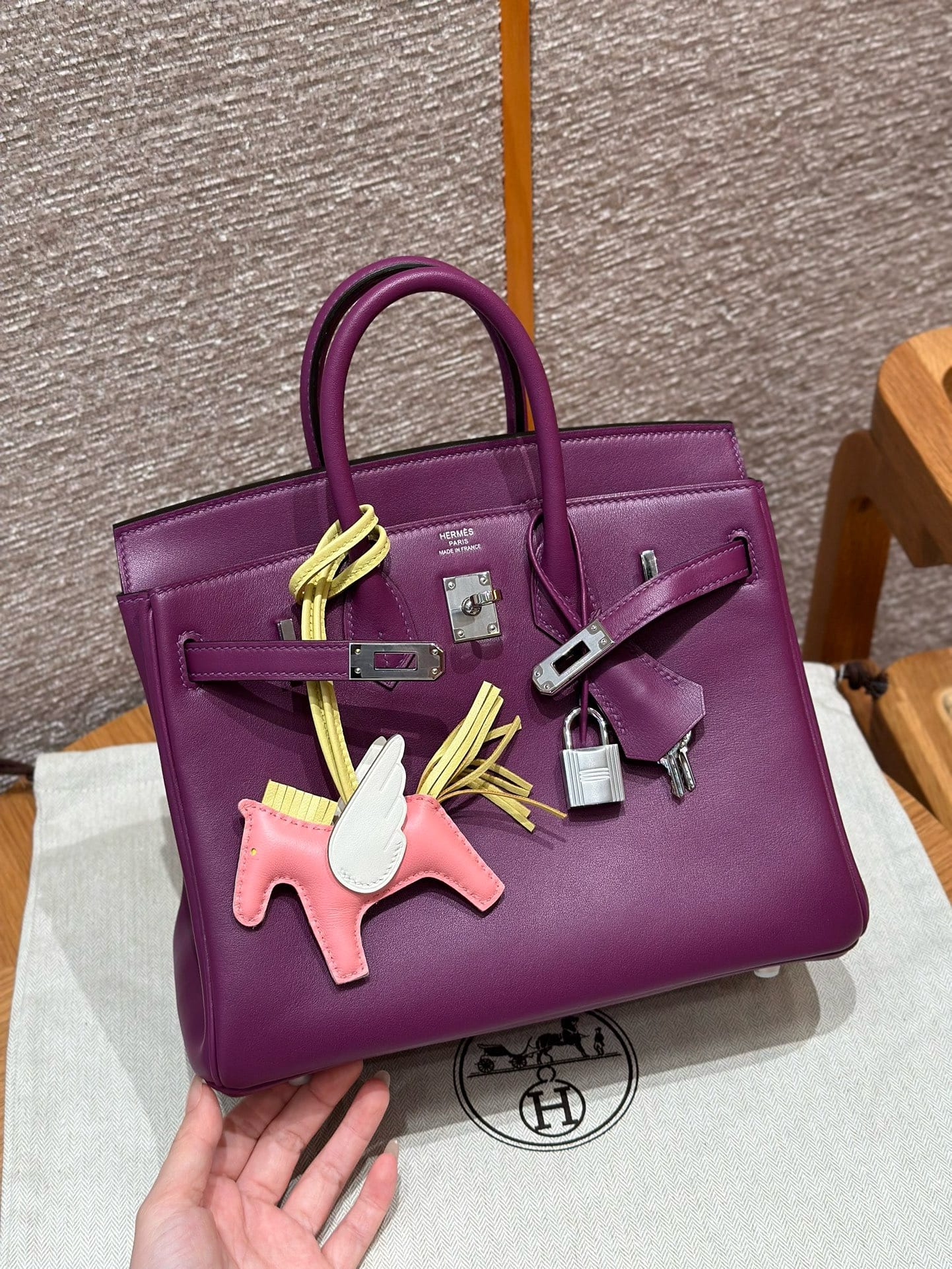 Birkin Hermes Swift P9/Anemone silver