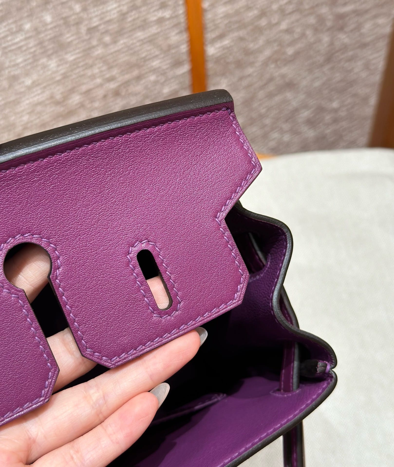 Birkin Hermes Swift P9/Anemone silver