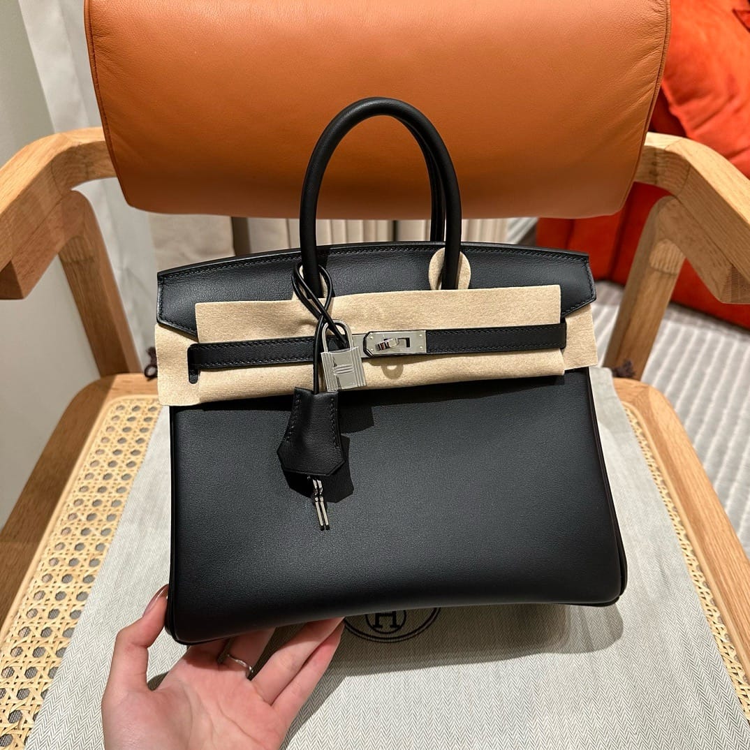 Birkin Hermes Swift ck89/noir silver