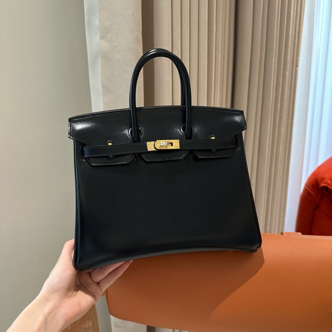 Birkin Hermes Box ck89/noir gold