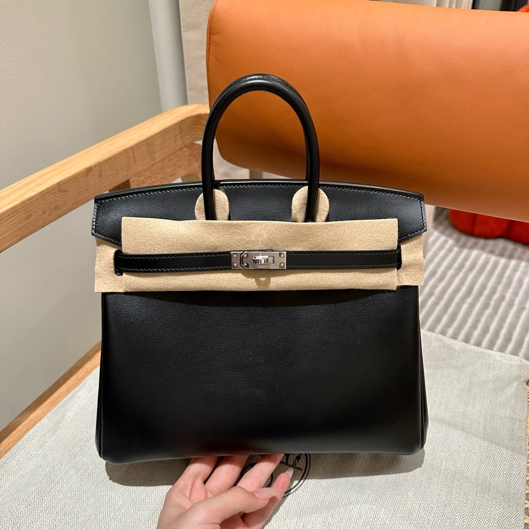 Birkin Hermes Box ck89/noir silver