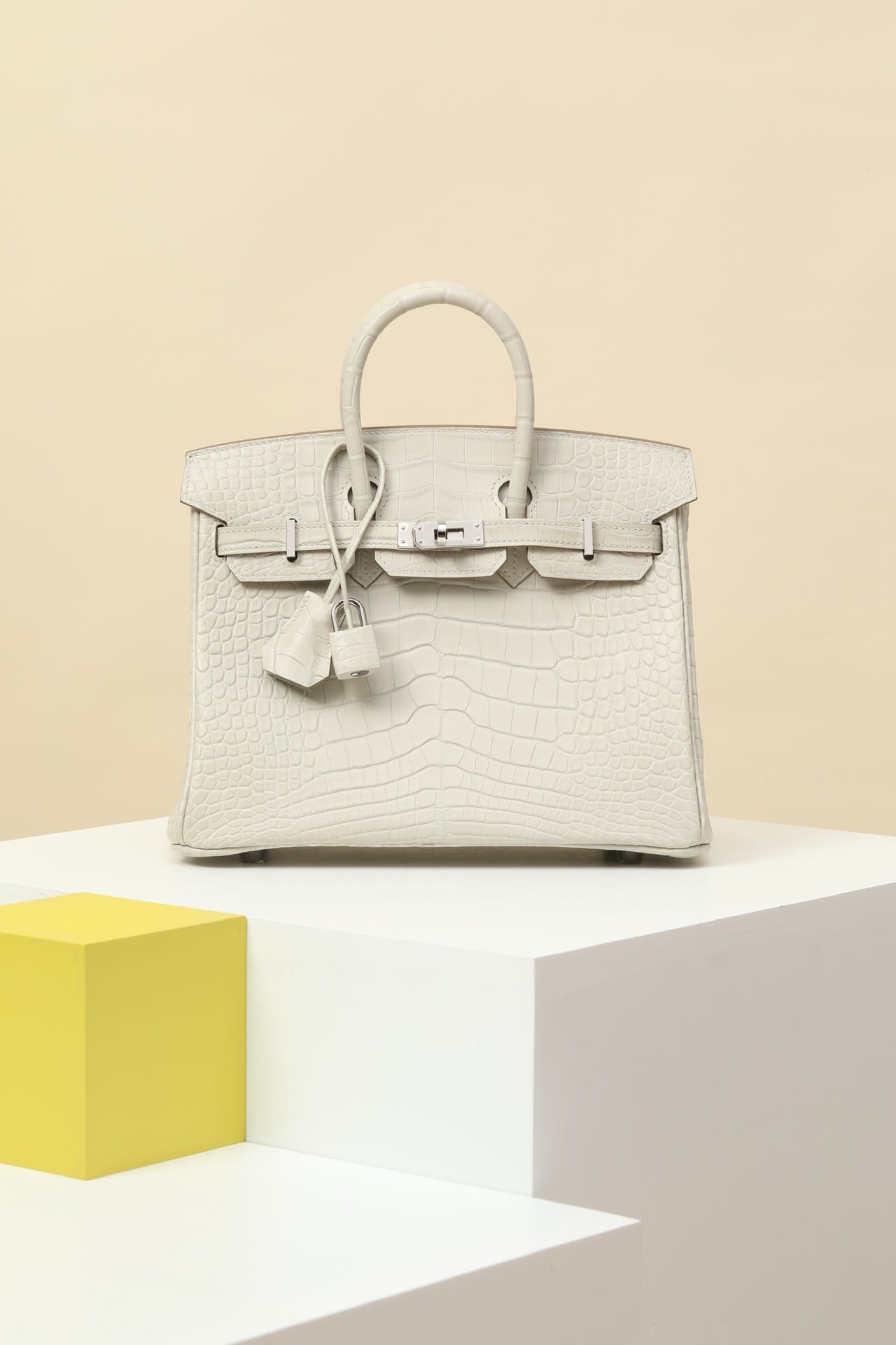 Birkin Croco Hermes BK8L.silver