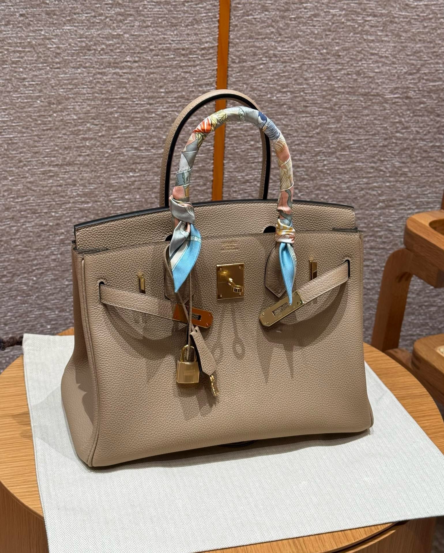 Birkin Hermes Togo S2/Trench gold