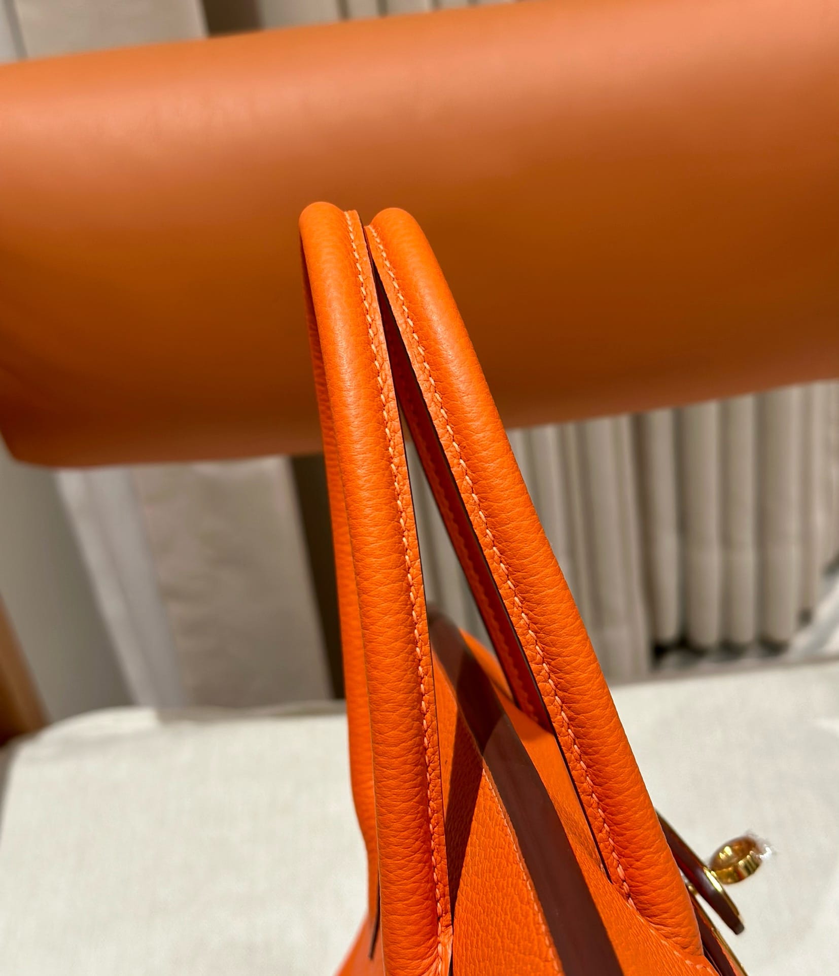 Birkin Hermes Togo 9J/Feu Orange gold