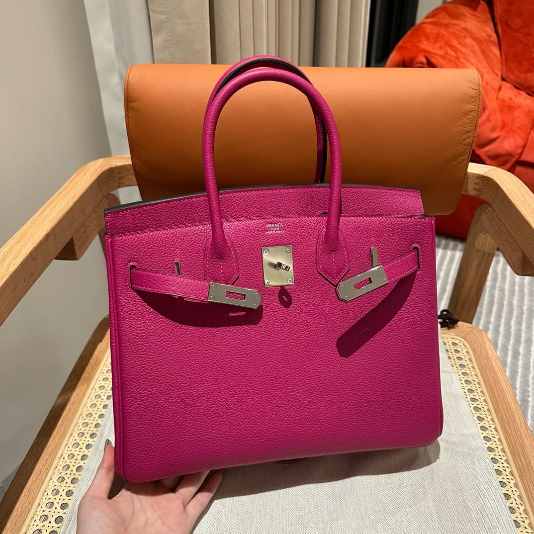 Birkin Hermes Togo L3/Rose purple sliver