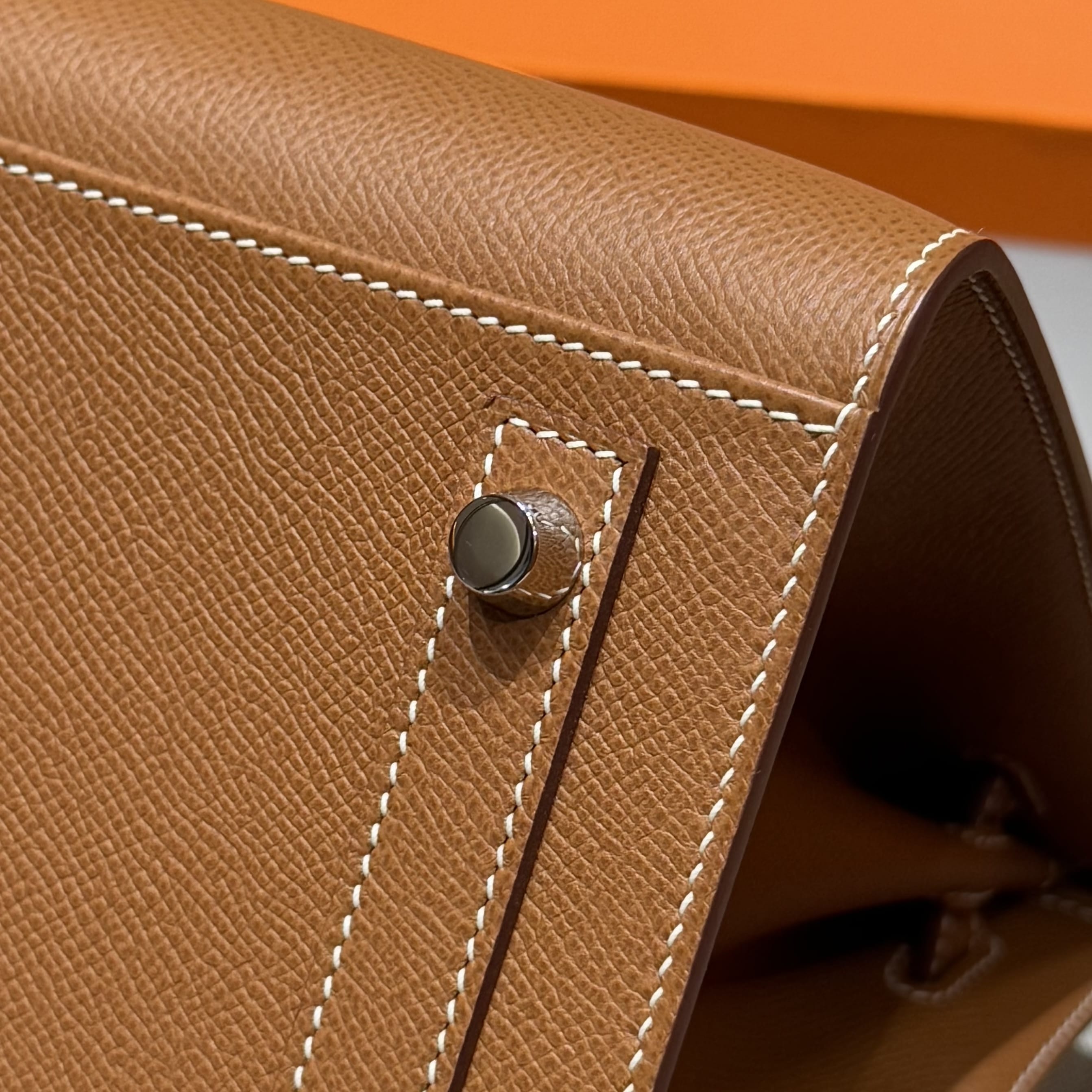 Birkin Hermes Epsom 37/Gold silver