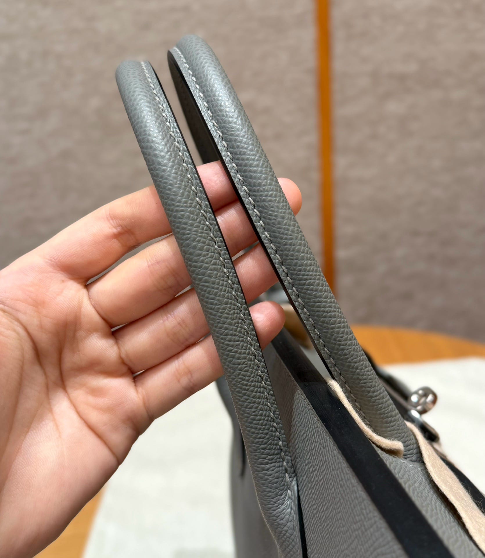 Birkin Hermes Epsom 0L/Girs Meyer silver