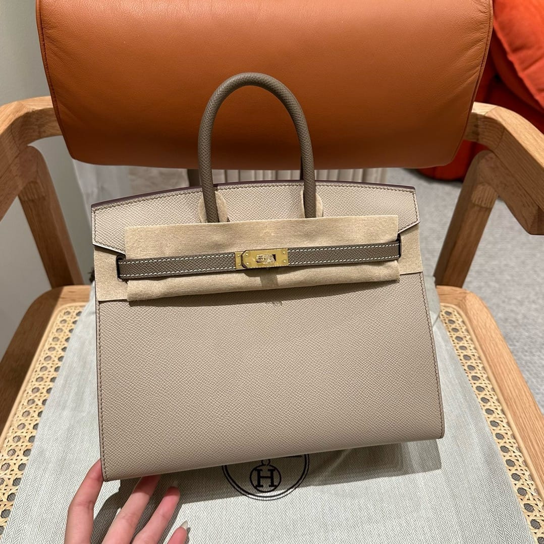 Birkin Hermes Epsom S2/Trench/ck18/Etoupe gold