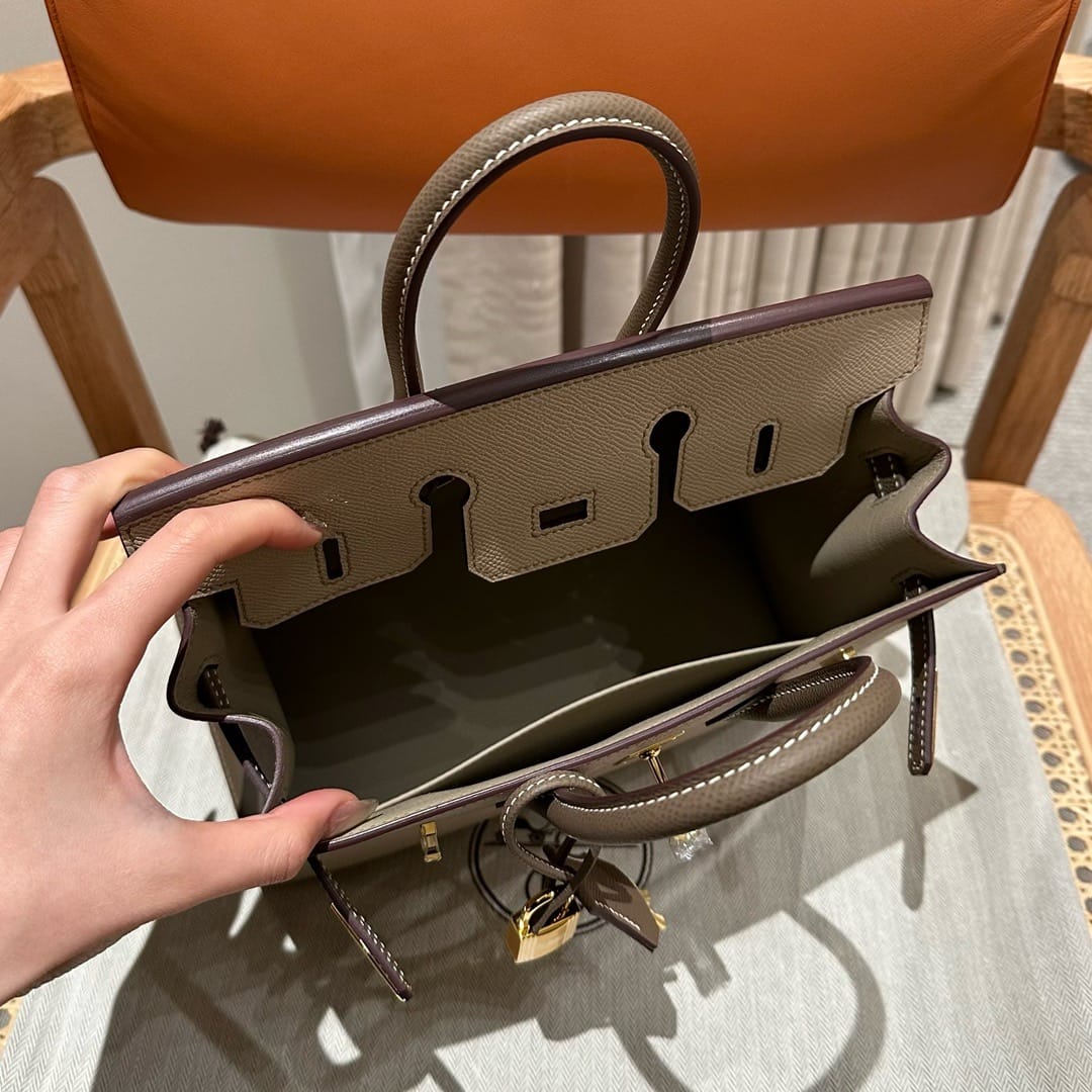 Birkin Hermes Epsom S2/Trench/ck18/Etoupe gold