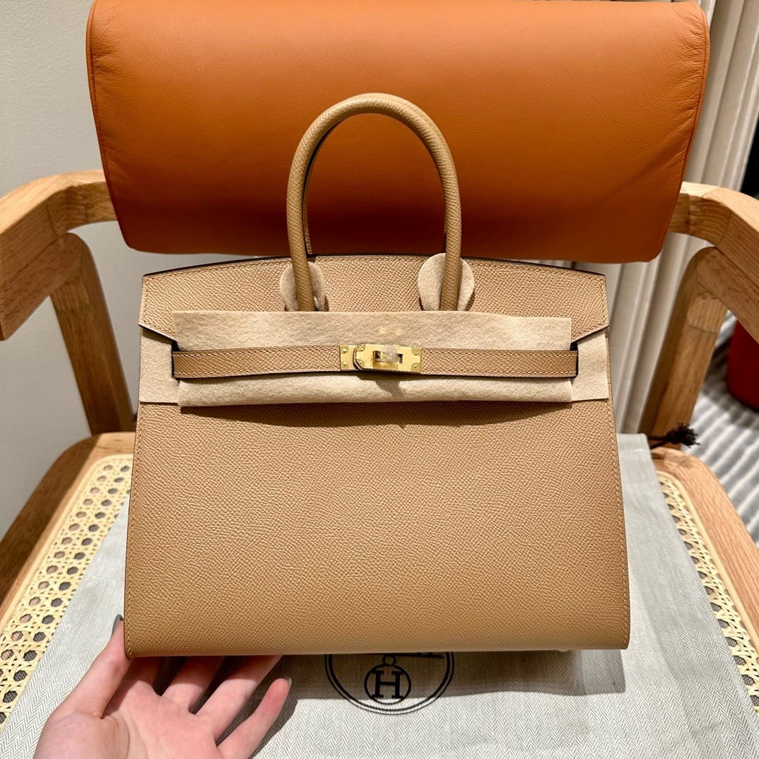 Birkin Hermes Epsom 0M/Chai gold