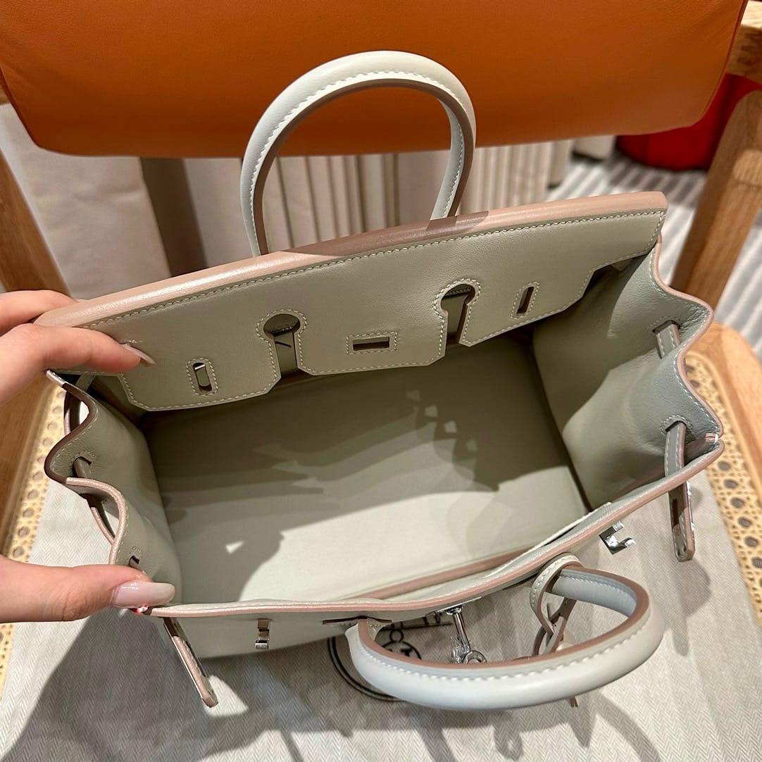 Birkin Hermes Swift 8L/Beton silver