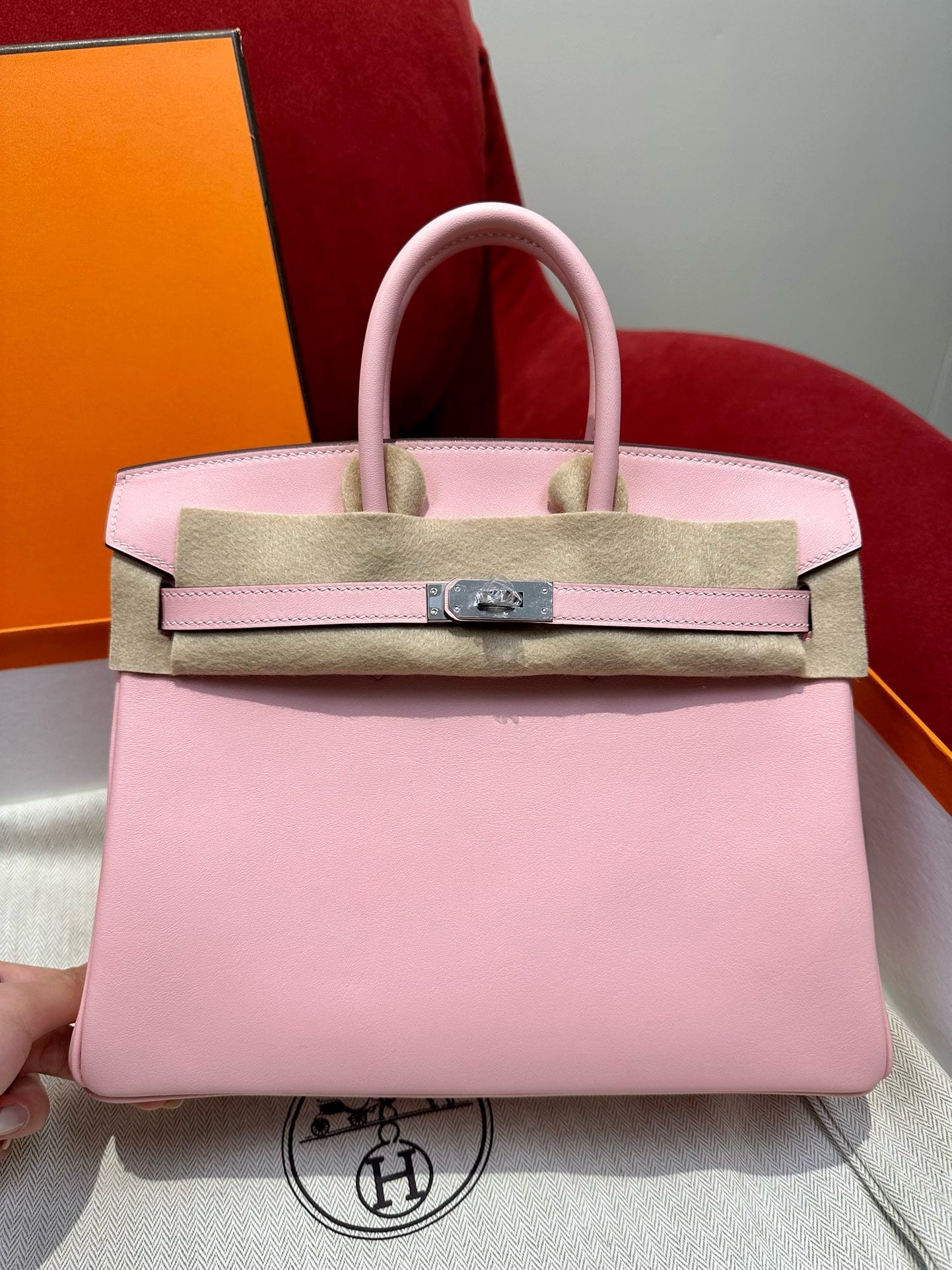 Birkin Hermes Swift 5P silver