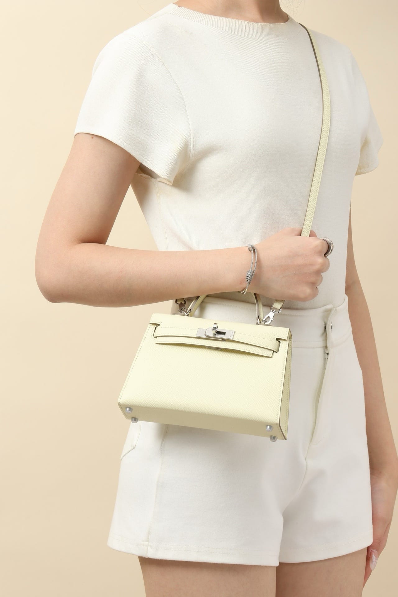 Kelly 19 Hermes Epsom L9 Silver