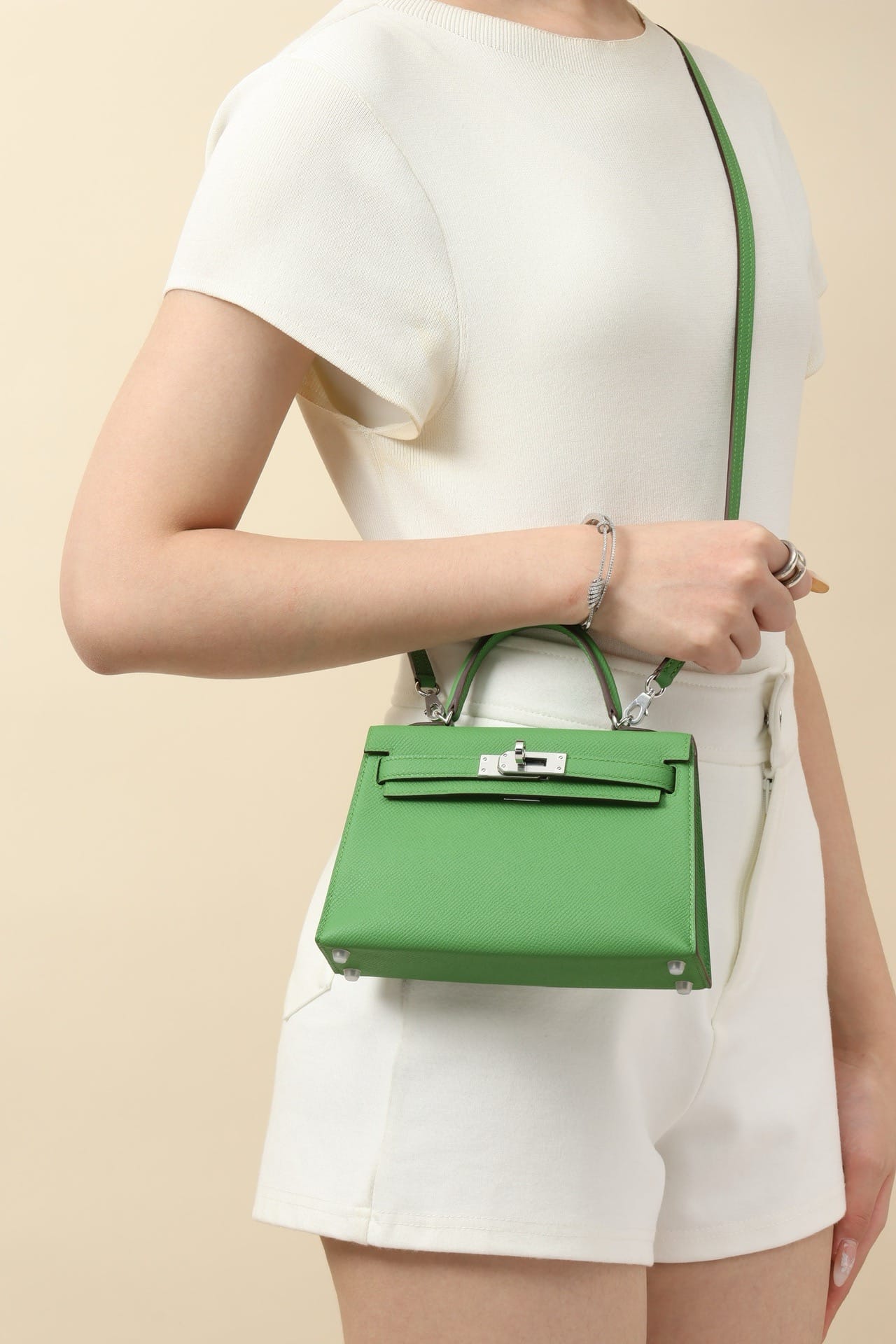 Kelly 19 Hermes Epsom A8/09 Silver