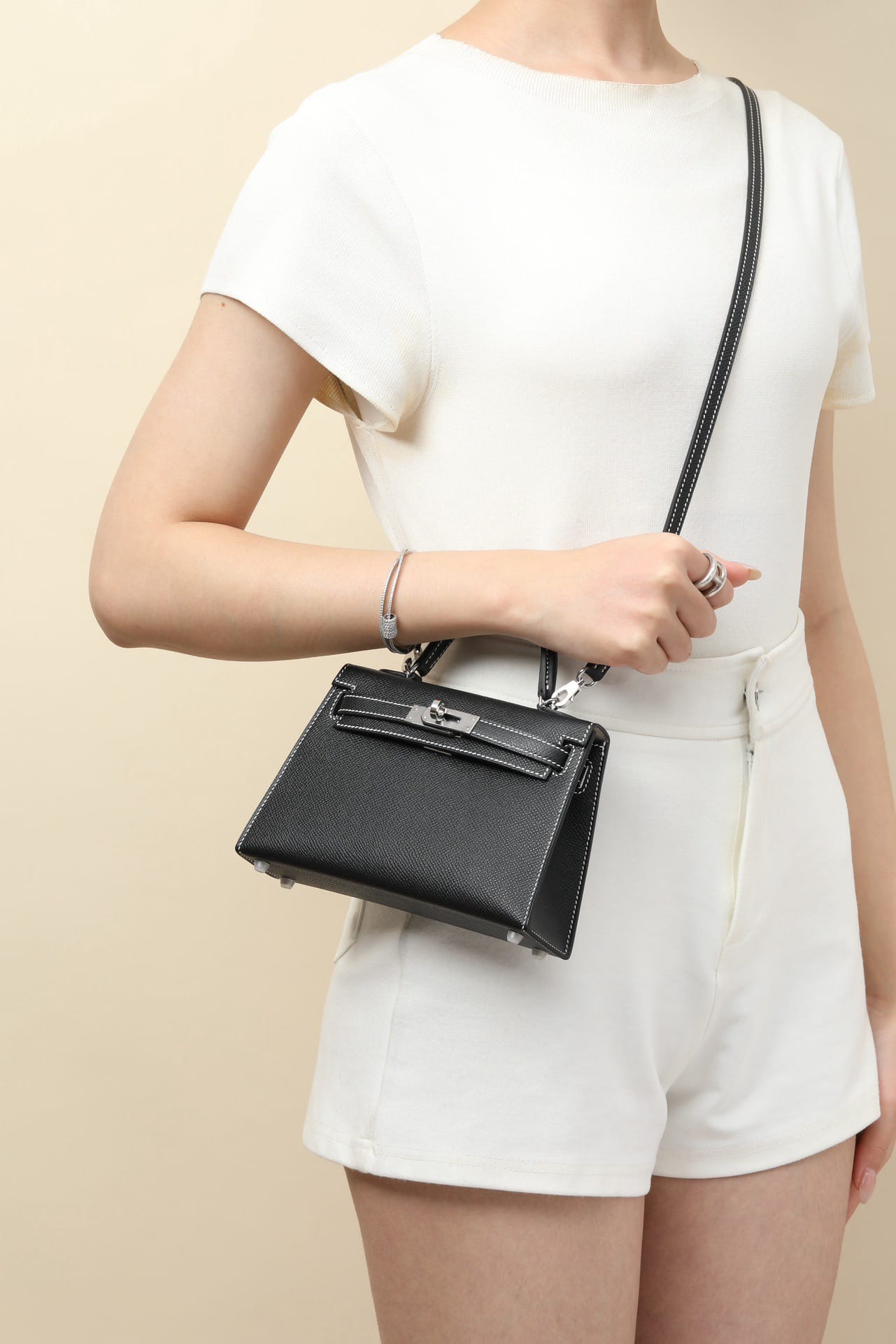 Kelly 19 Hermes Epsom CK89/80 Silver