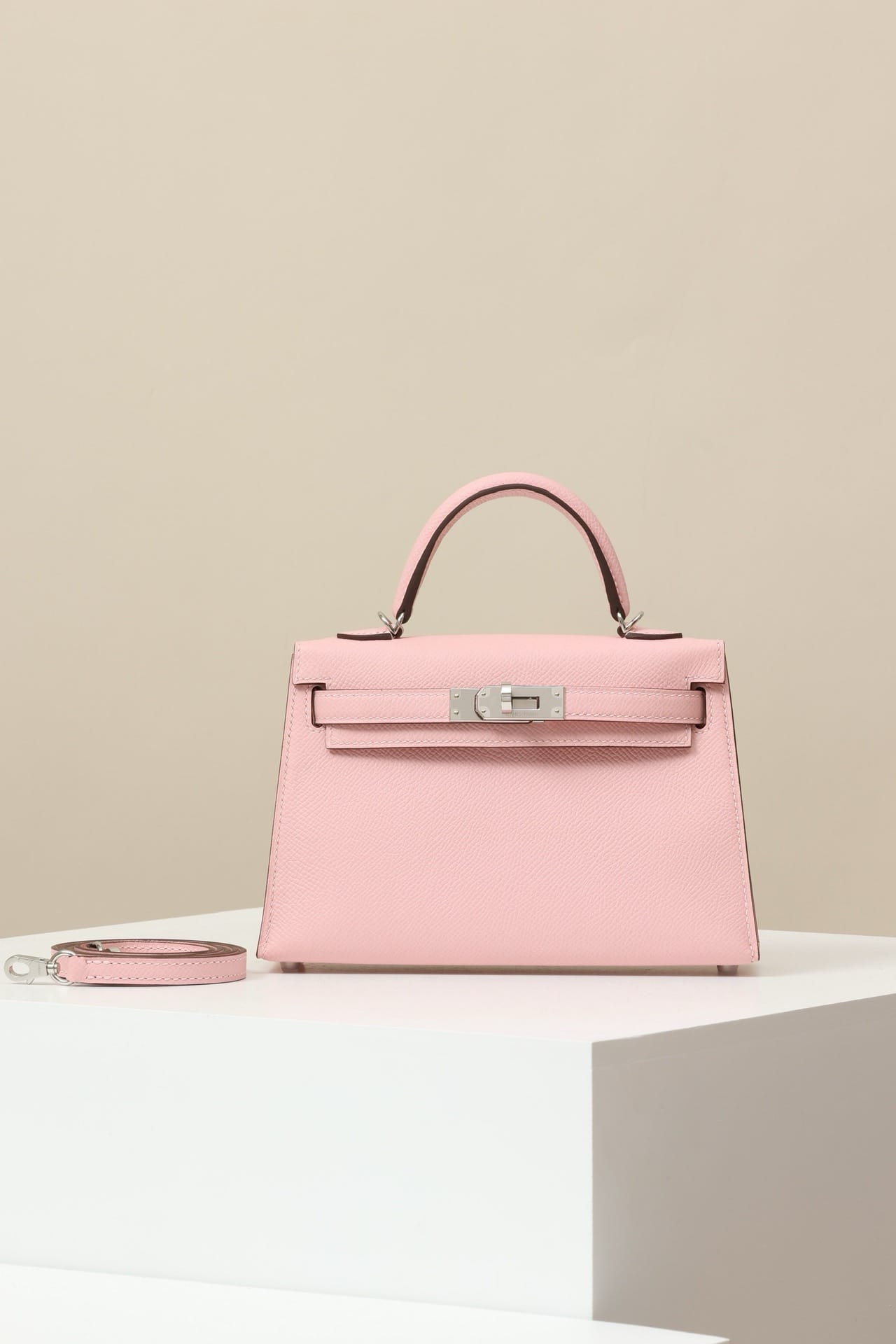 Kelly 19 Hermes Epsom 3Q Silver