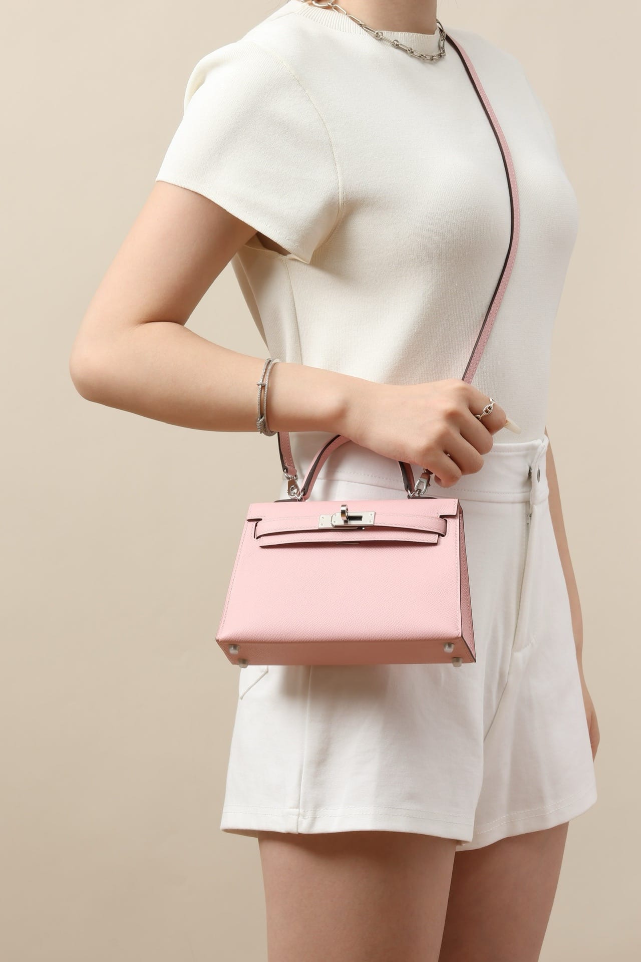 Kelly 19 Hermes Epsom 3Q Silver