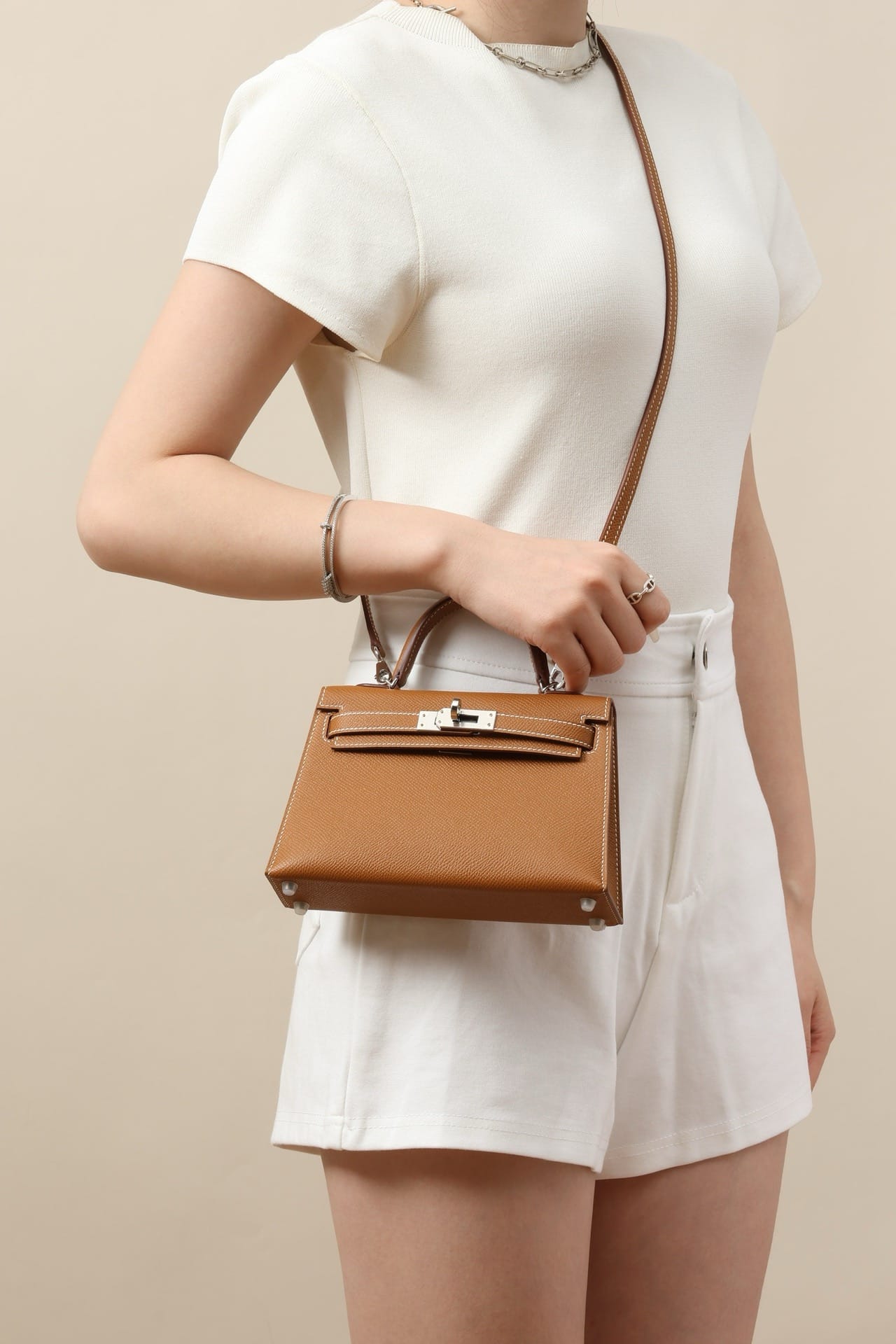 Kelly 19 Hermes Epsom CK37 Silver