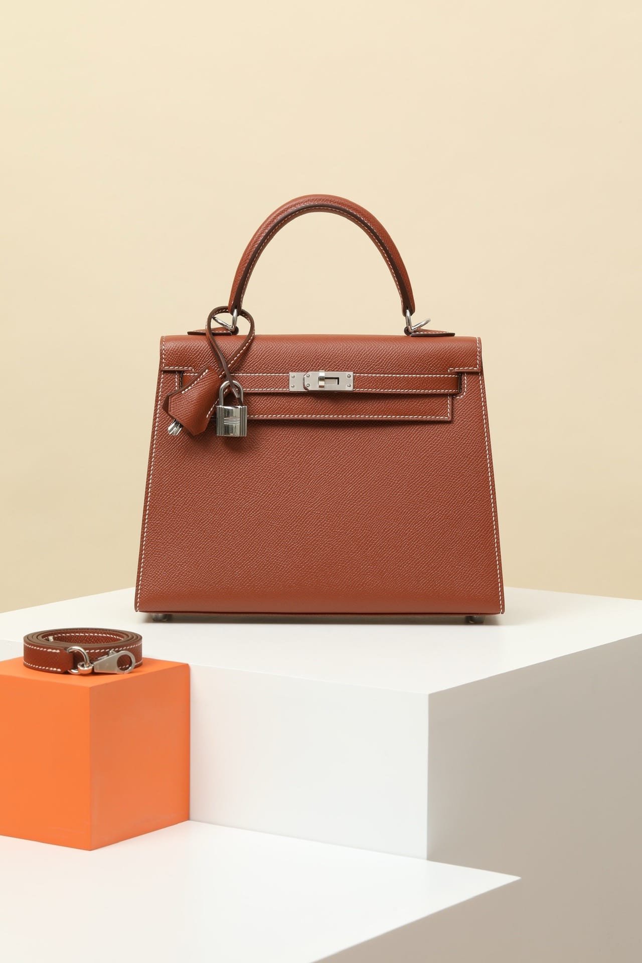 Kelly Hermes Epsom 4E silver