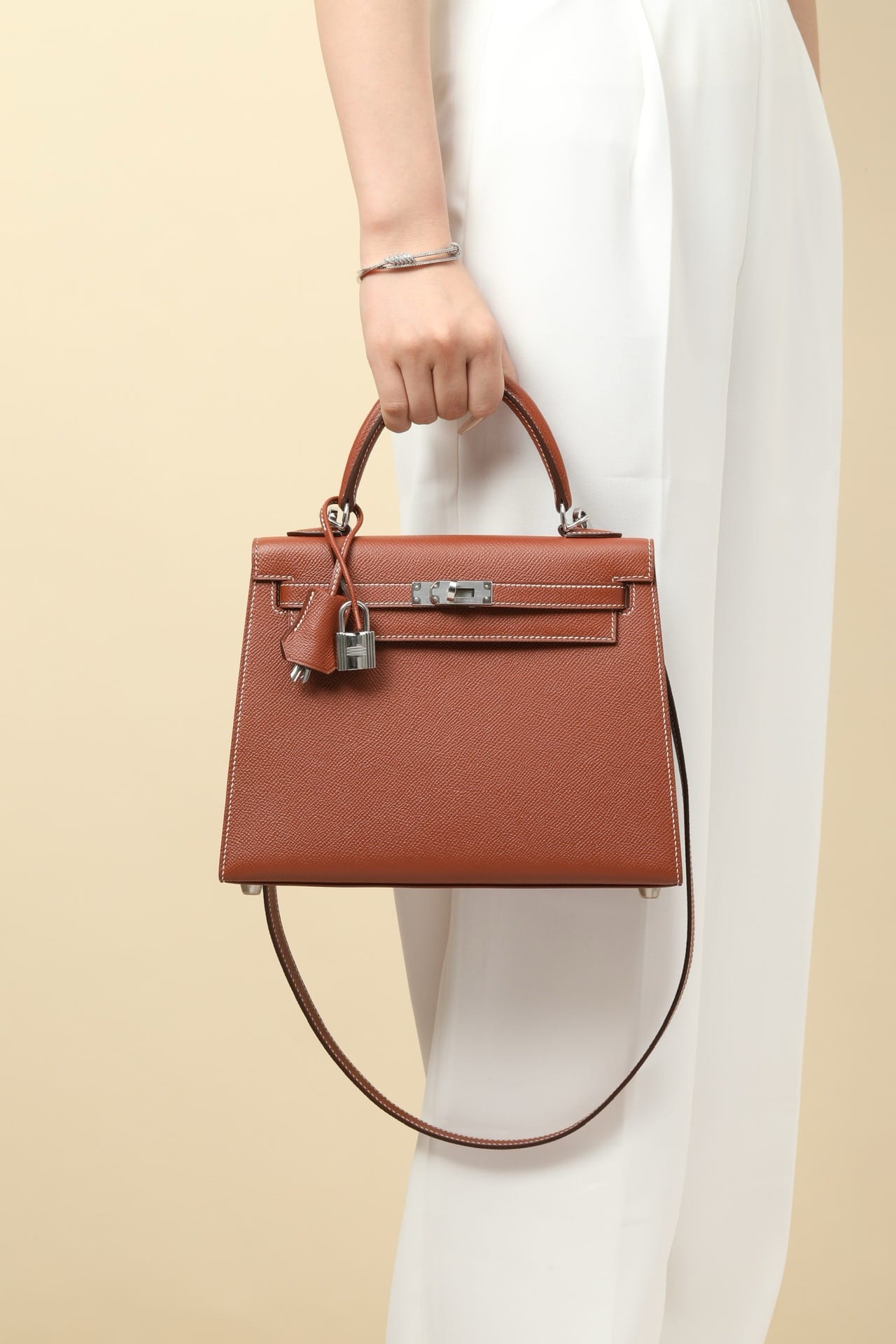 Kelly Hermes Epsom 4E silver